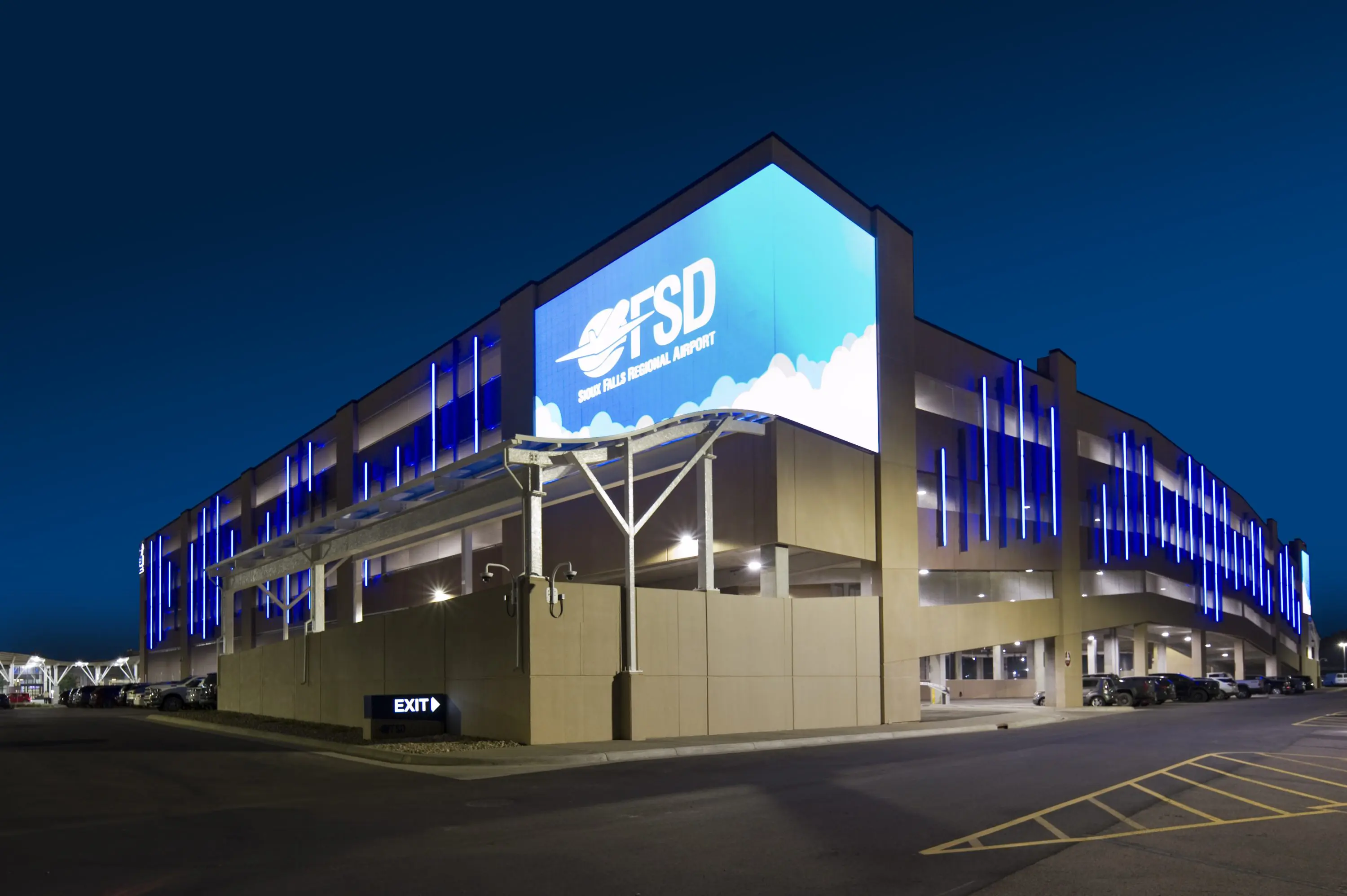 Sf Airport Parking Ramp, Sioux Falls, Sd