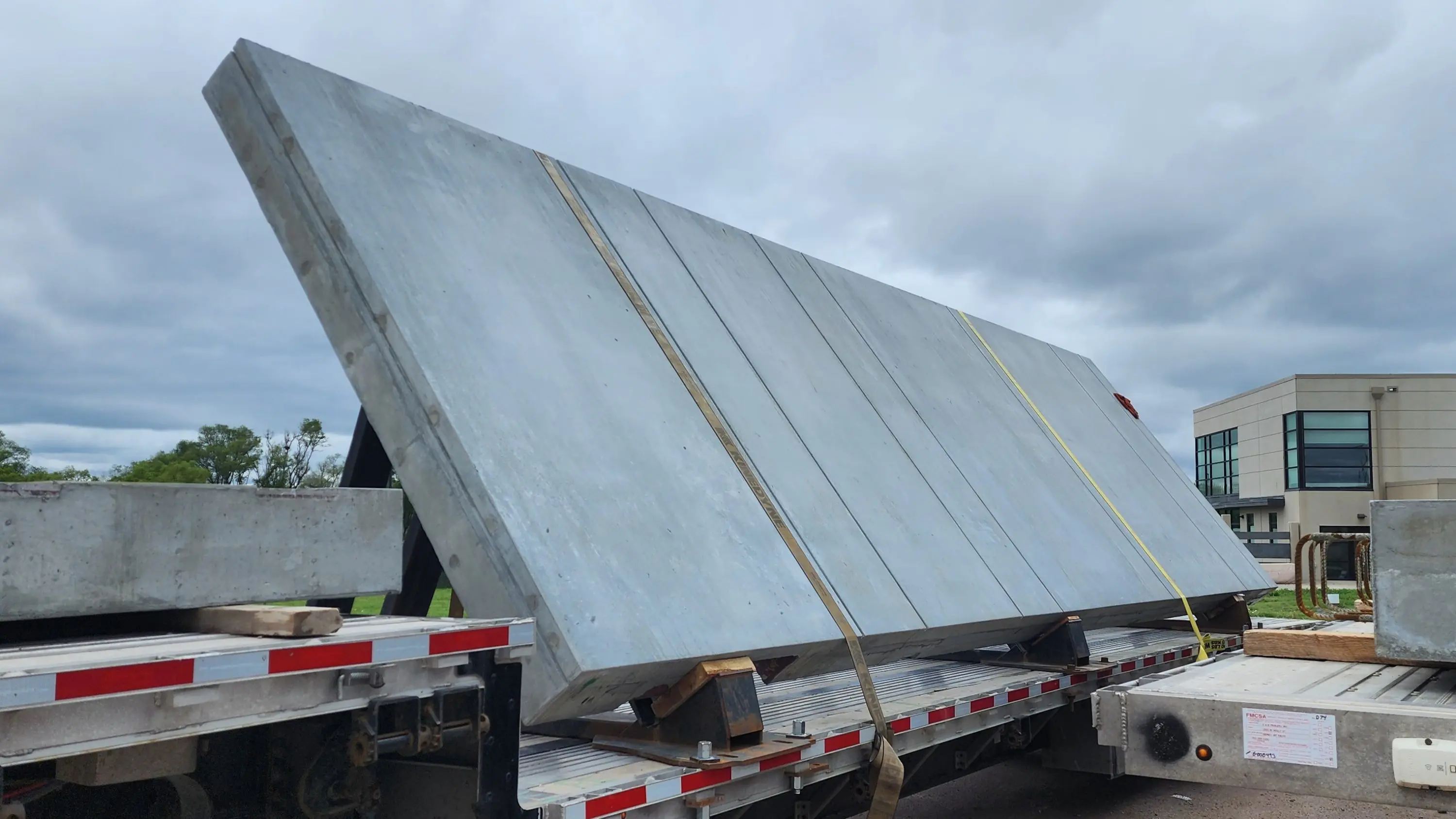 Cj Foods Insulated Precast Panel Wall On Trailer