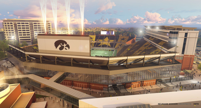 Kinnick Stadium North End Zone