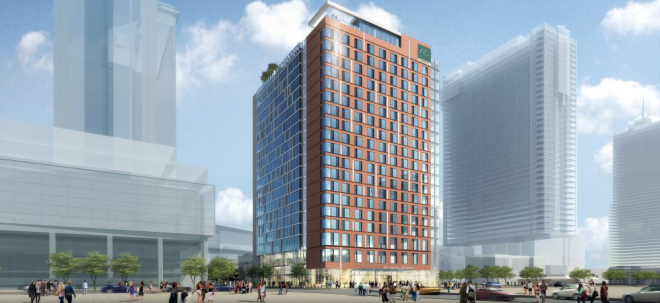 15th street + California street hotels in Denver rendering