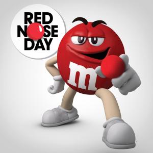 Red Nose Day M&M graphic