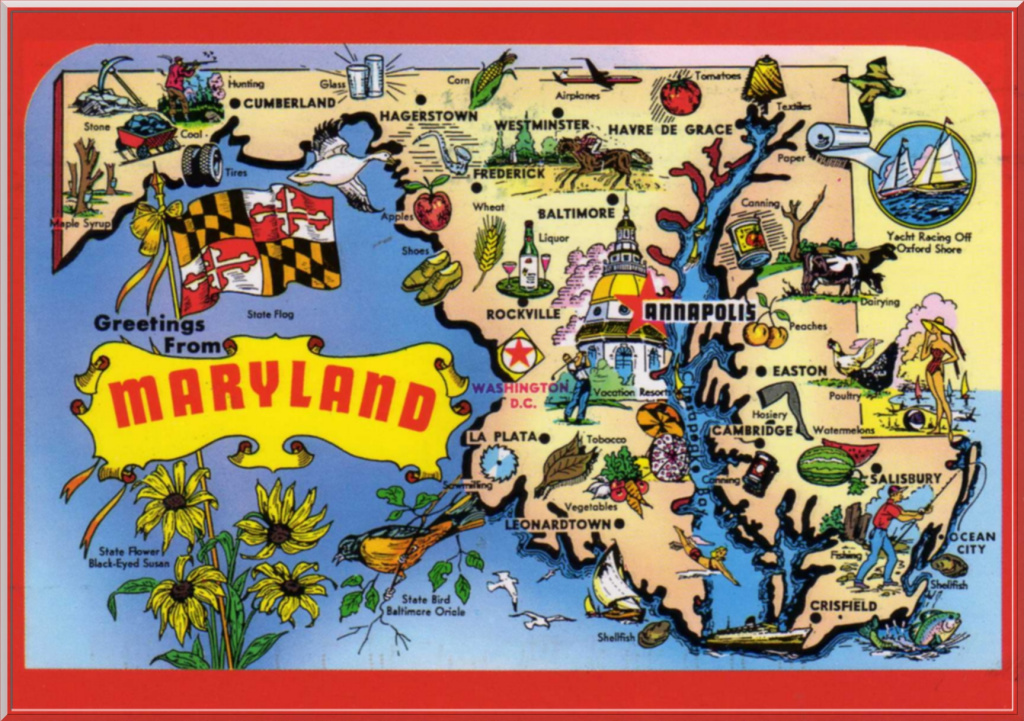 Maryland graphic map