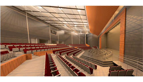 performance auditorium rendering