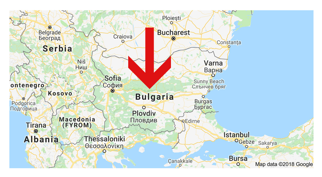 Bulgaria map screenshot 