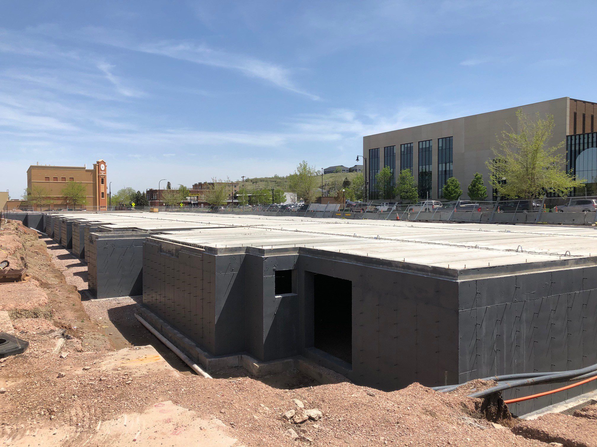 Concrete Hollow Core Slabs at Constructions Site Stock Photo - Image of  house, core: 188334780