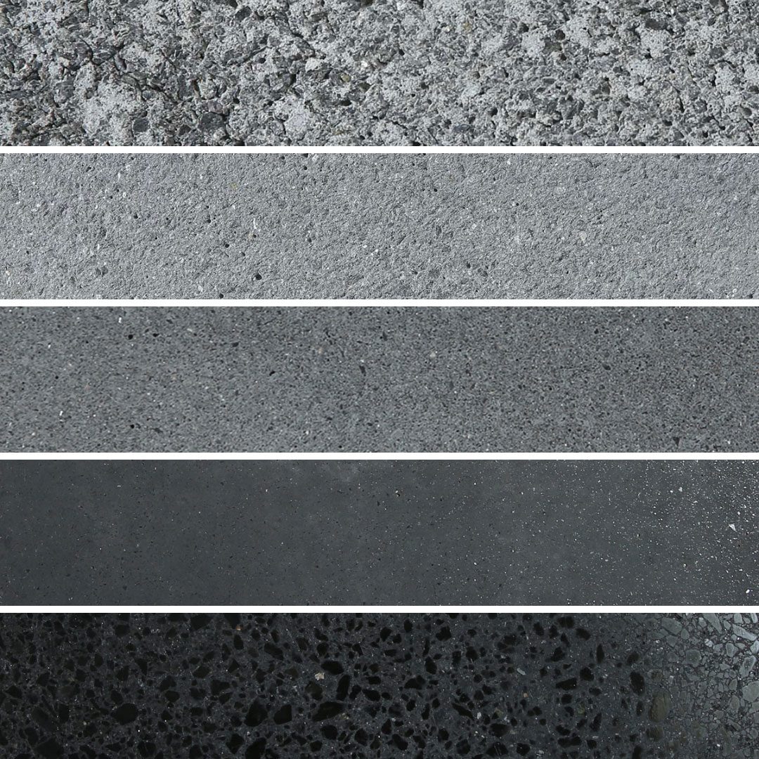 Gage Bothers Concrete | Color & Finish Guide | Rock Aggregate | Black Concrete