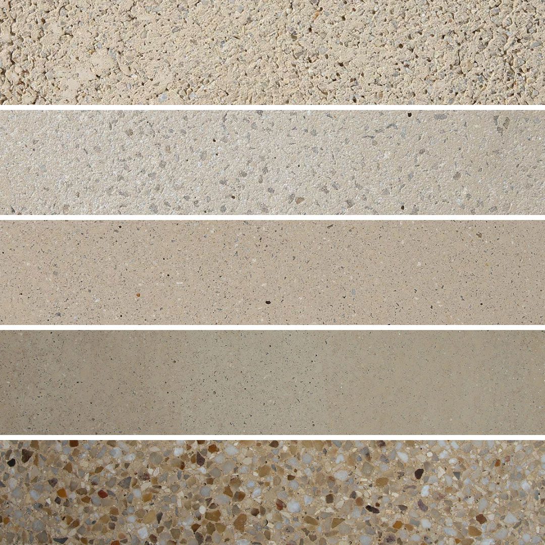 Gage Bothers Concrete | Color & Finish Guide | Rock Aggregate | Cream Concrete